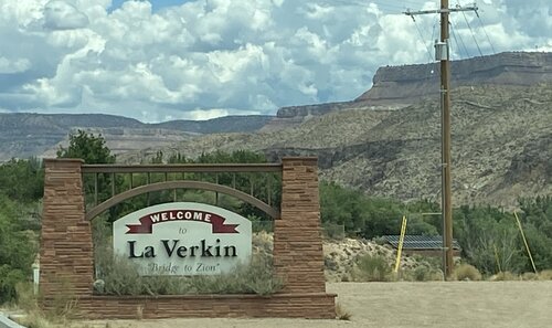 image of the Welcome to Laverkin Sign