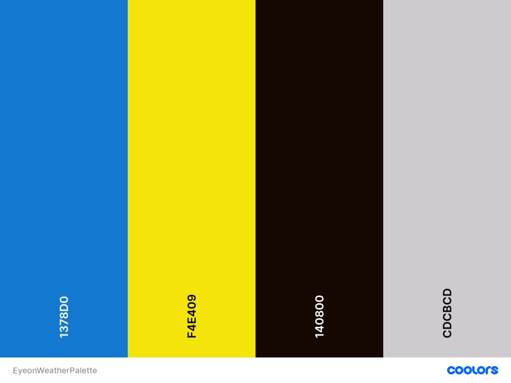 color palette for Eye on Weather